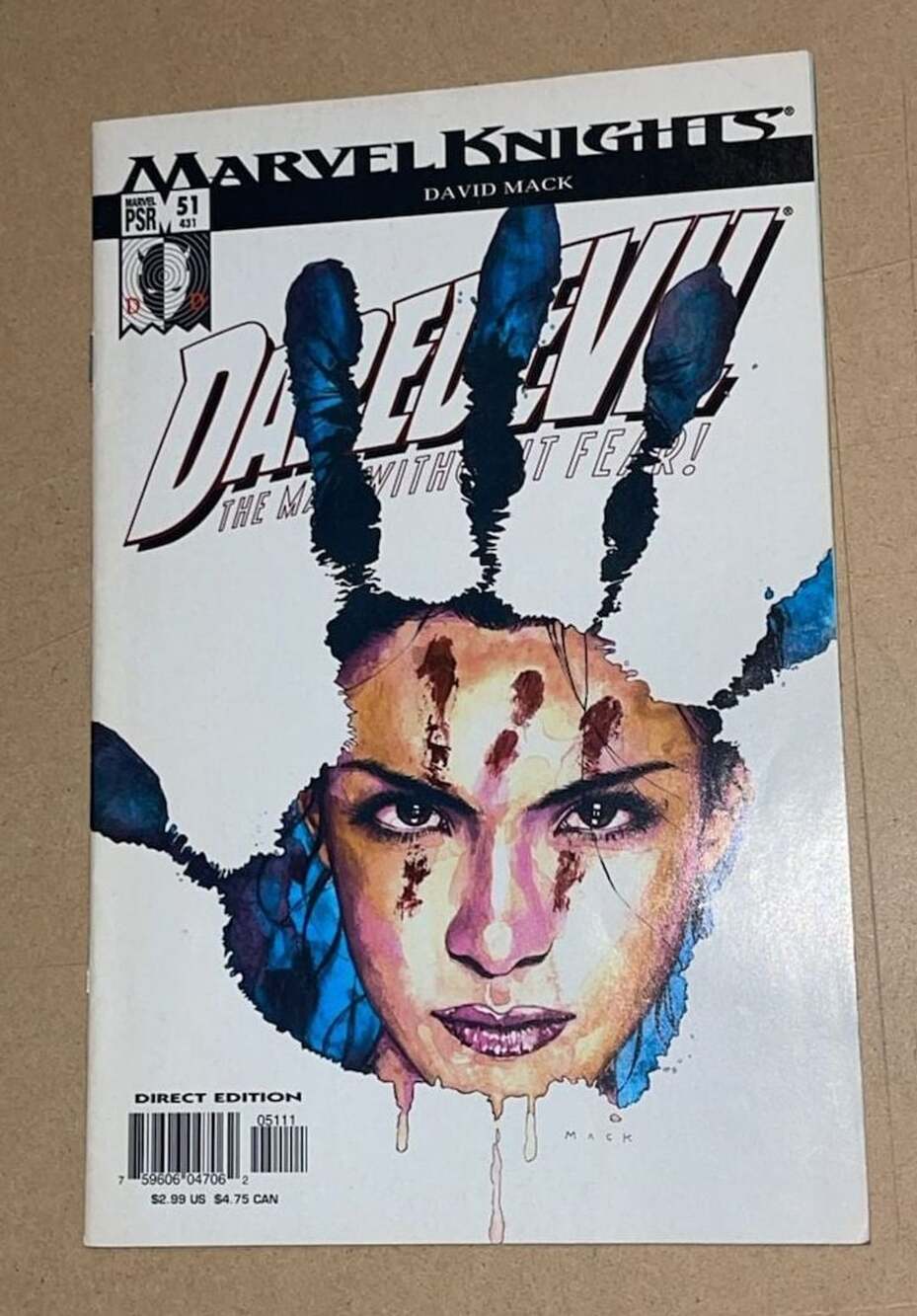 Marvel Daredevil #51 Origin Of Echo Comic Book